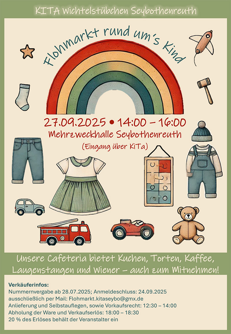 Flyer Herbstflohmarkt Kita Seybothenreuth