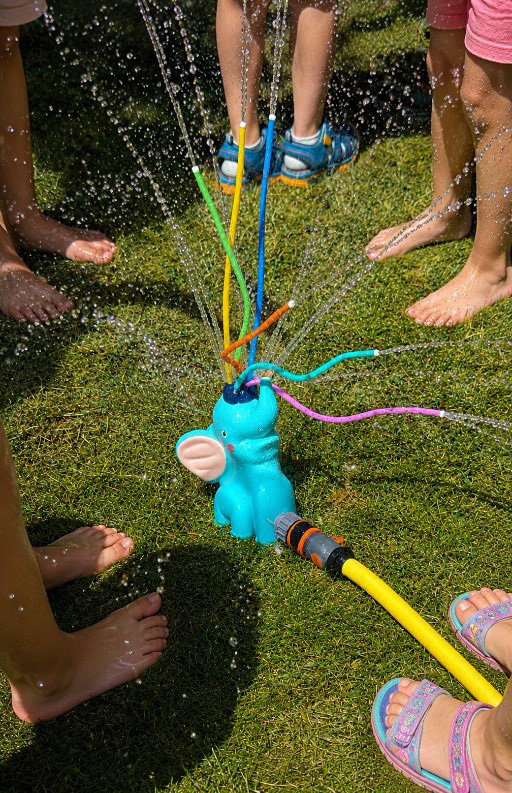 Wasserspiele für eine willkommene Abkühlung
