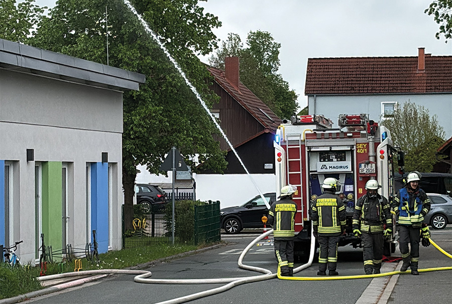 Räumungsübung der Kita
